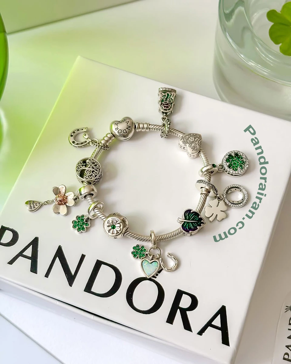 دستبند پاندورا با نمادهای خوش شانسی