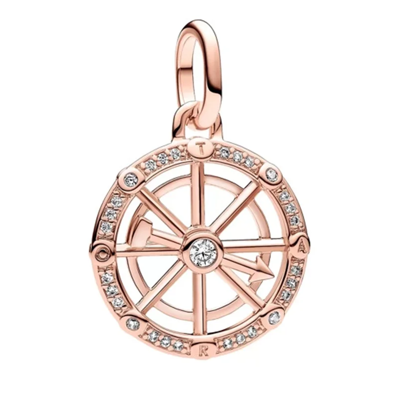 چارم آویز ام-ای مدال چرخ اقبال رزگلد پاندورا