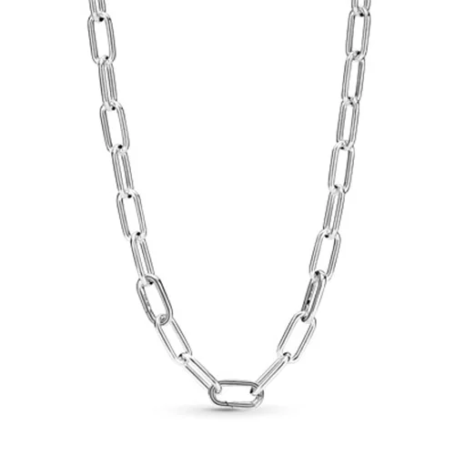 گردنبند زنجیری نقره‌ای ساده ام-ای پاندورا