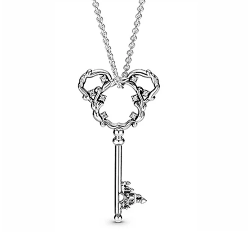 آویز گردنبند کلید درخشان میکی موس و قصر دیزنی پاندورا