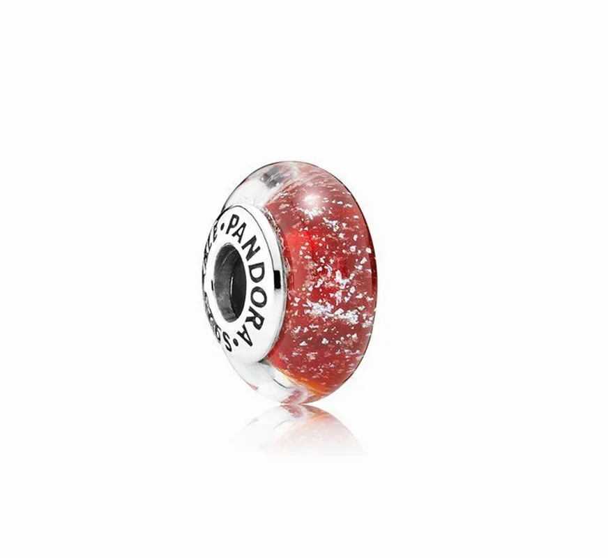 چارم مهرهای رنگ خاص سفید برفی دیزنی کریستال مورانو پاندورا